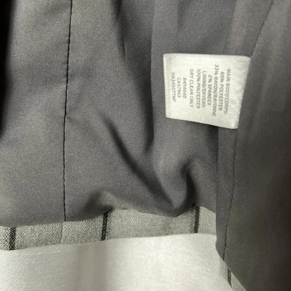 Halogen plaid blazer,academia,clueless preppy,office,business woman, grey,Sm,EC - Picture 10 of 16